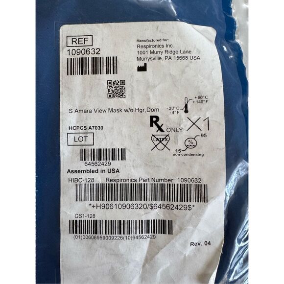 Philips Healthcare Respironics DreamWear Frame small new minimal face mask filte - Picture 4 of 4